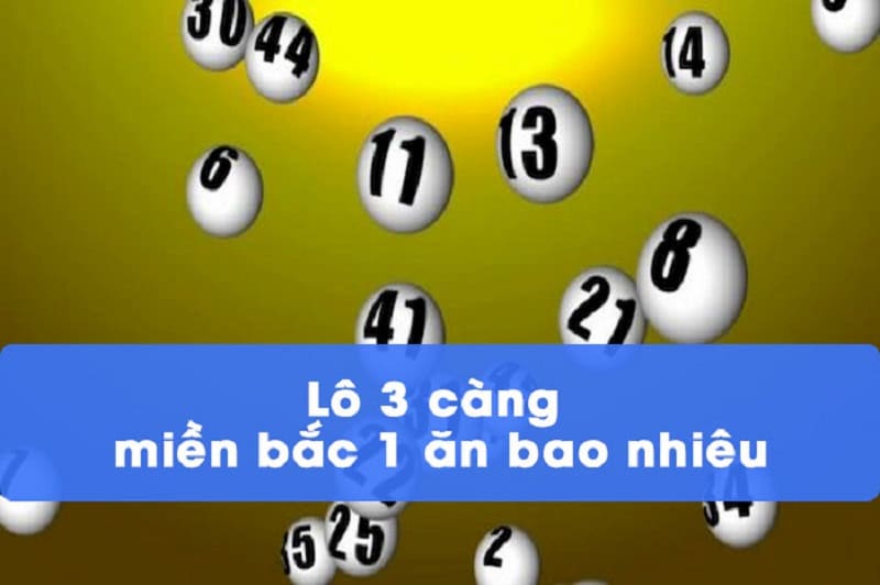 Tỷ lệ ăn thưởng và mức cược Lô 3 càng